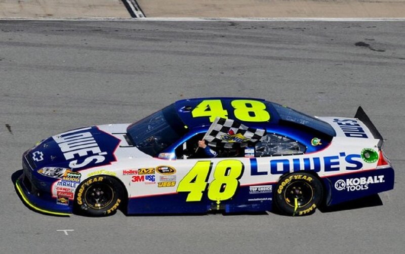 Race Car on Track — Blue