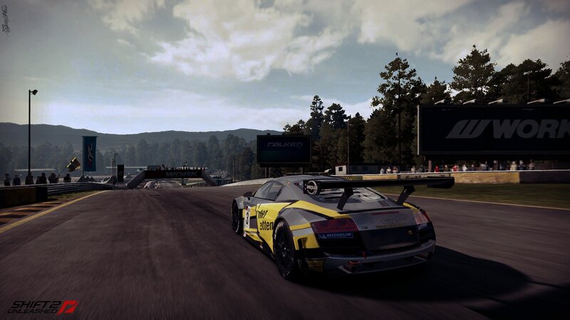 Race Car on Track — Gray, Competitive