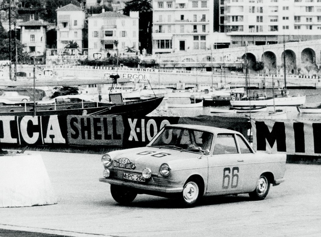 Race car on track in Monaco