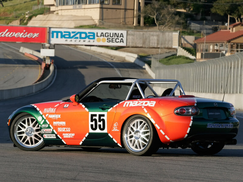 Race Car on Track — Orange, Dynamic