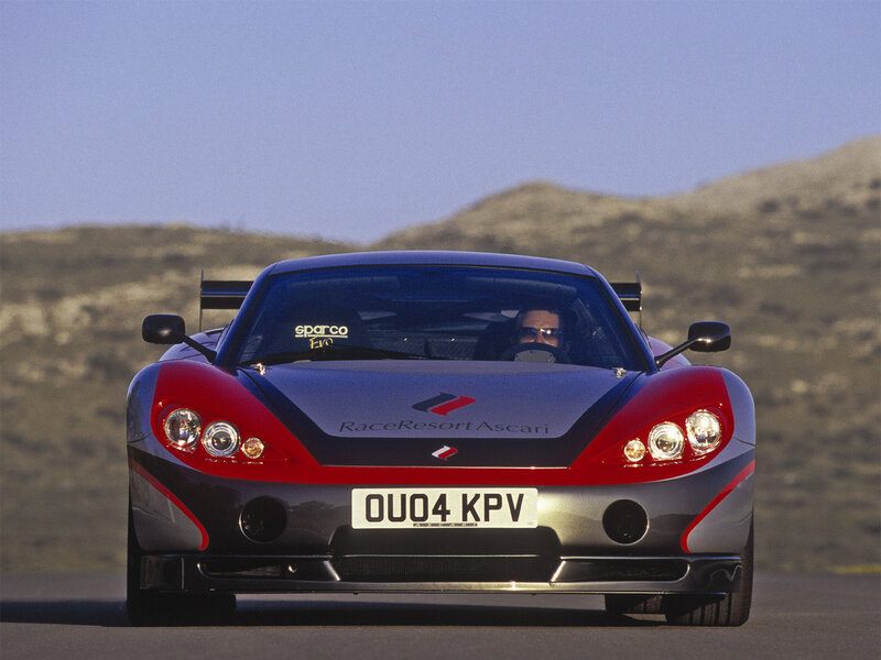 Race Car on Track — Red, Dynamic, Afternoon, Photograph, Driver, Hills
