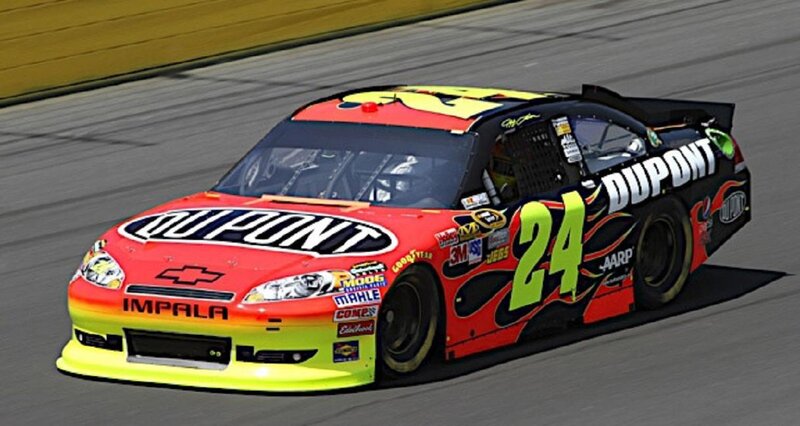 Race Car on Track — Red, Dynamic