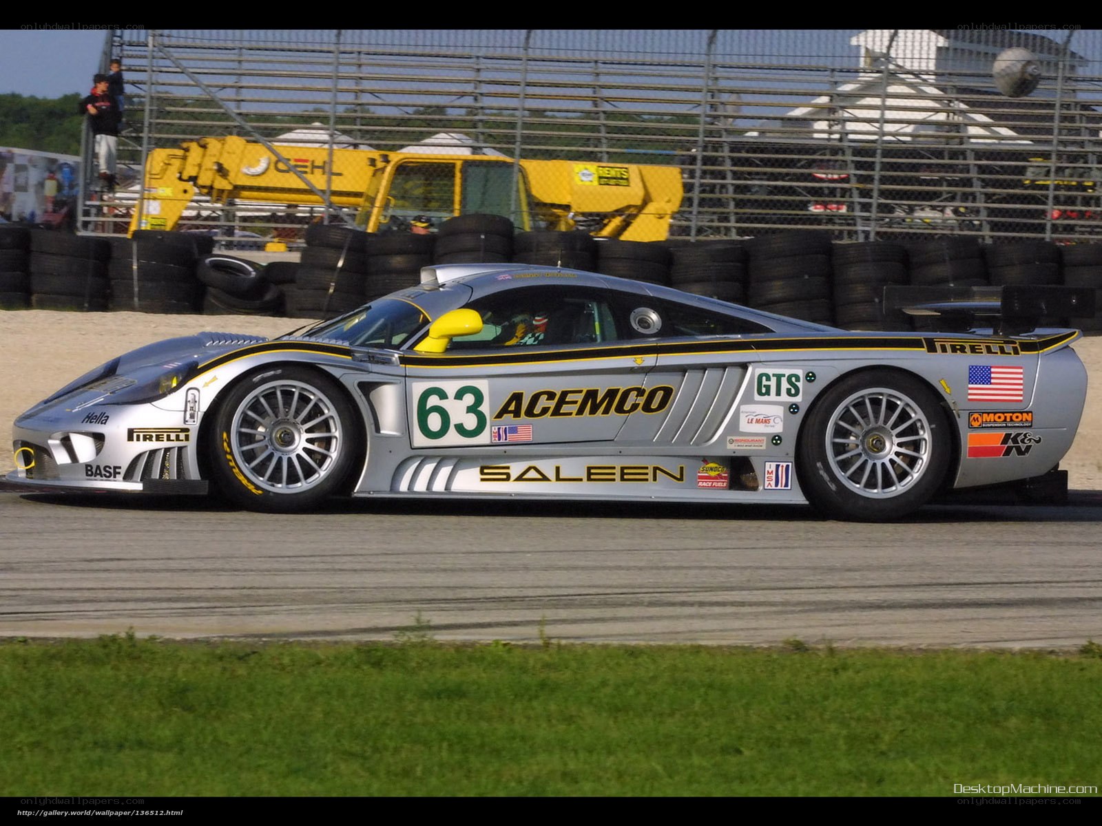 race car on track