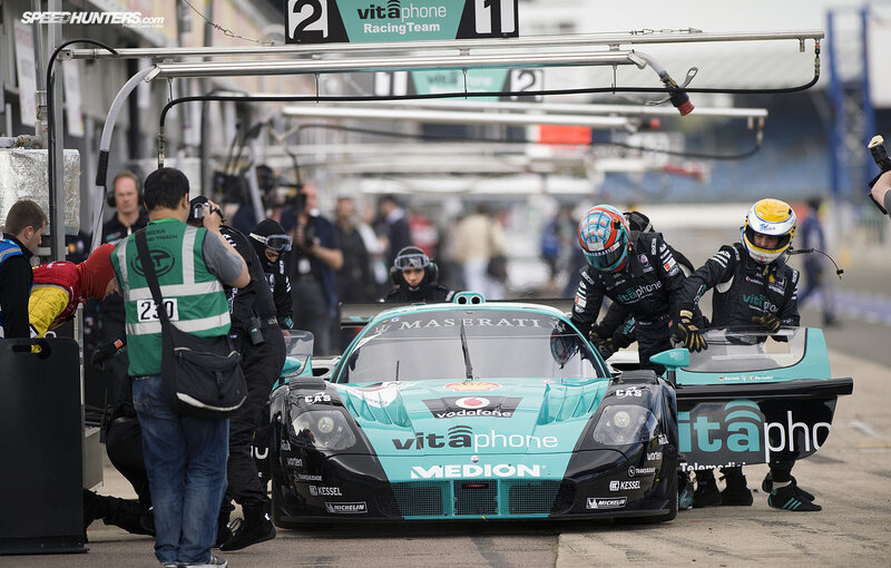 Race car pit stop