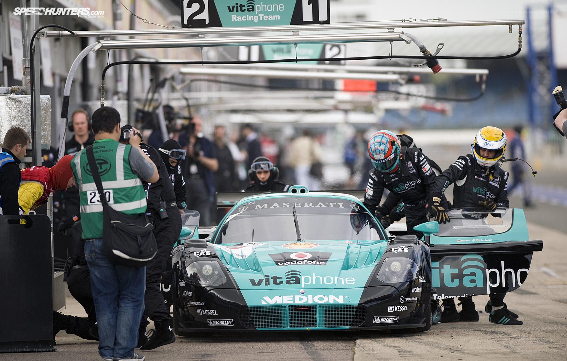 Race car pit stop