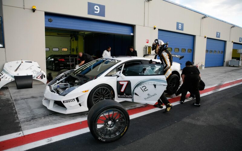 Race car pit stop