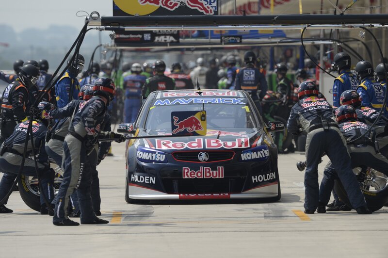 Race car pit stop