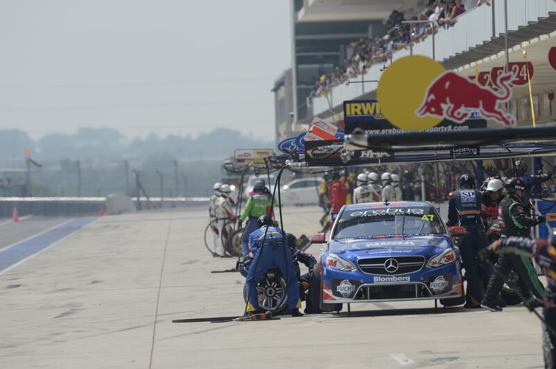 Race car pit stop