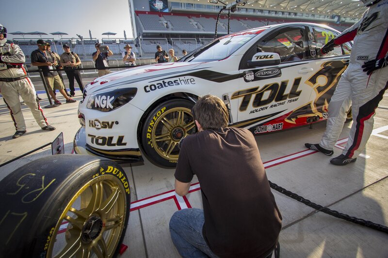 Race car pit stop