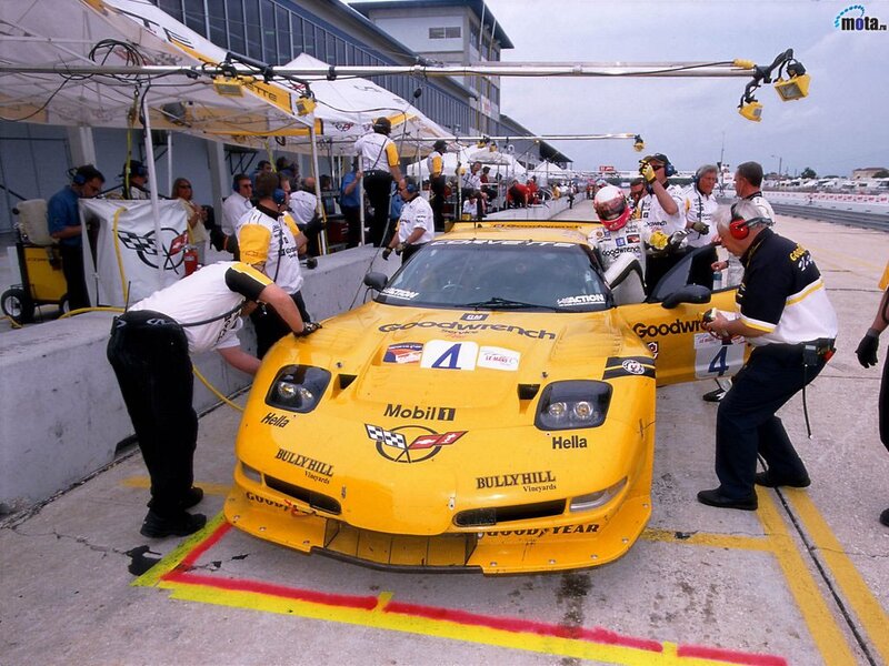 Race car pit stop