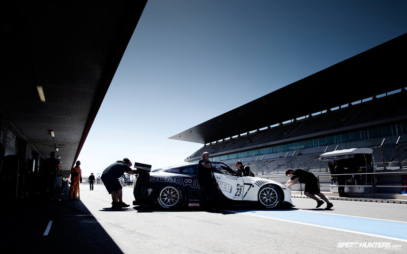 Race car pit stop