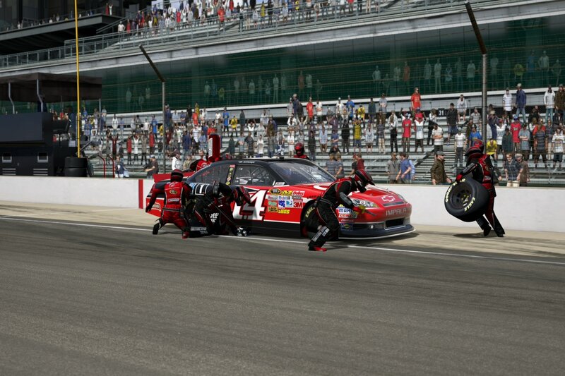 Race Car Pit Stop — Red, Dynamic