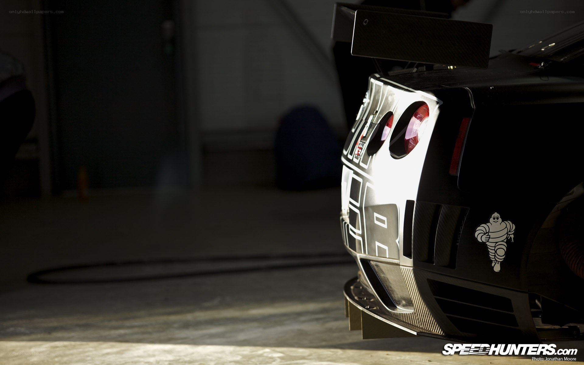 race car rear detail