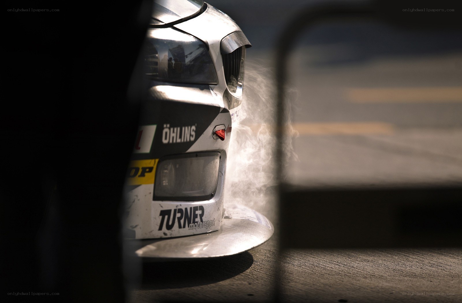 Race car rear view