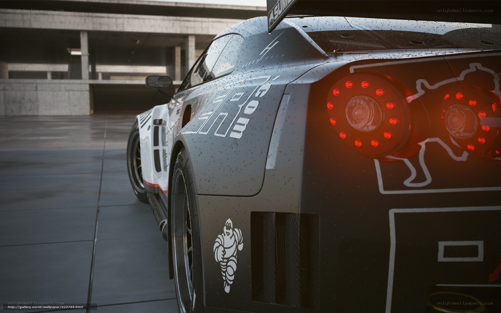 race car rear view