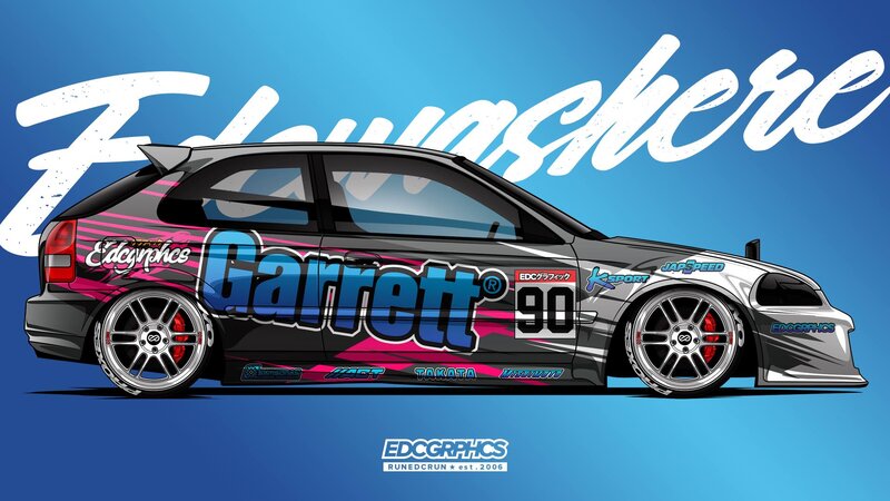 Race Car with Decals