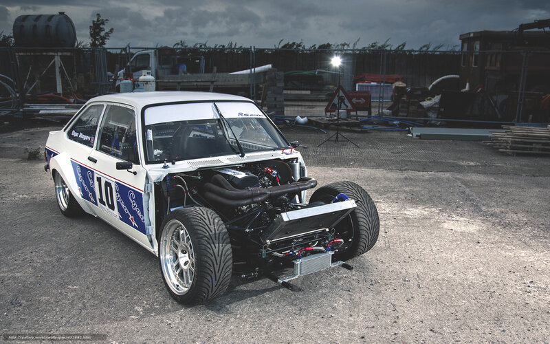 race car with exposed engine