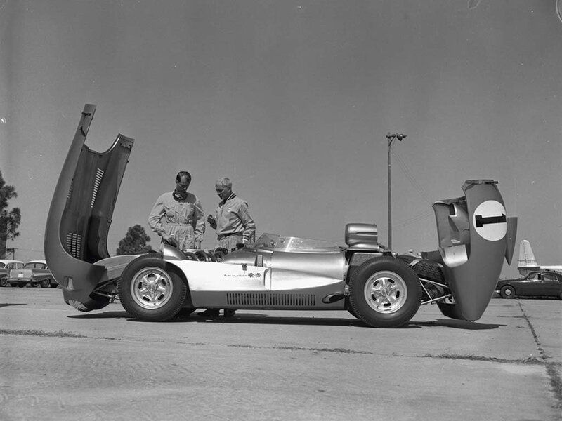 Race Car with Open Doors