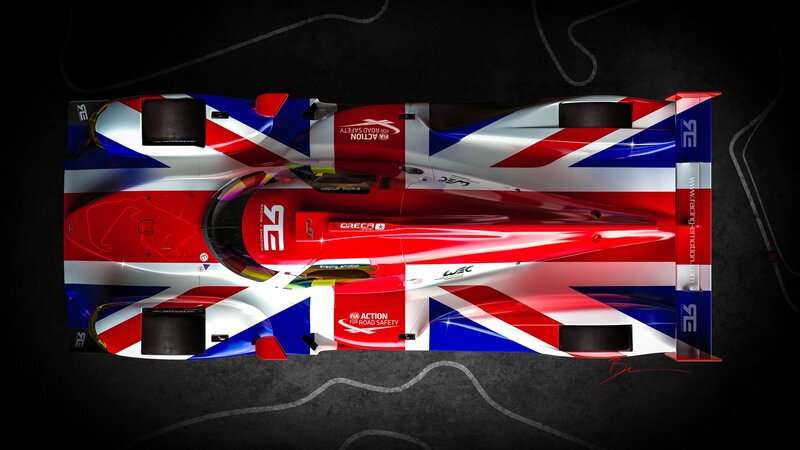 Race Car with Union Jack