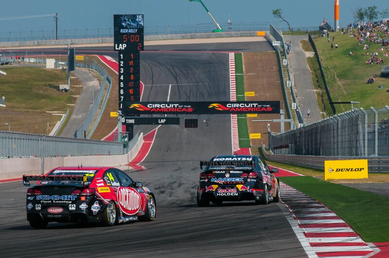 Race cars at Circuit of the Americas