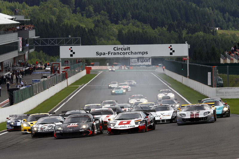 Race cars at Spa-Francorchamps