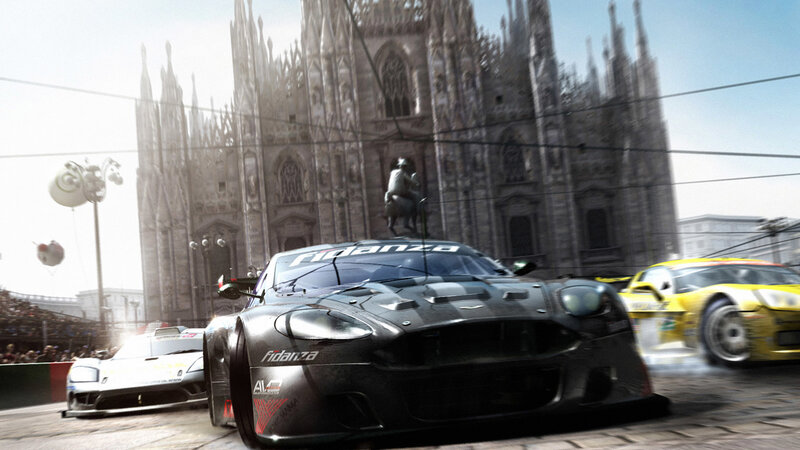 Race cars in Milan
