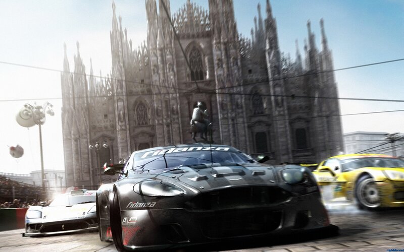 Race cars in Milan