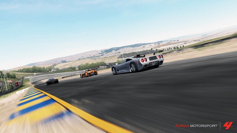 Race Cars on Track — Gray, Dynamic, Afternoon, 3d Render