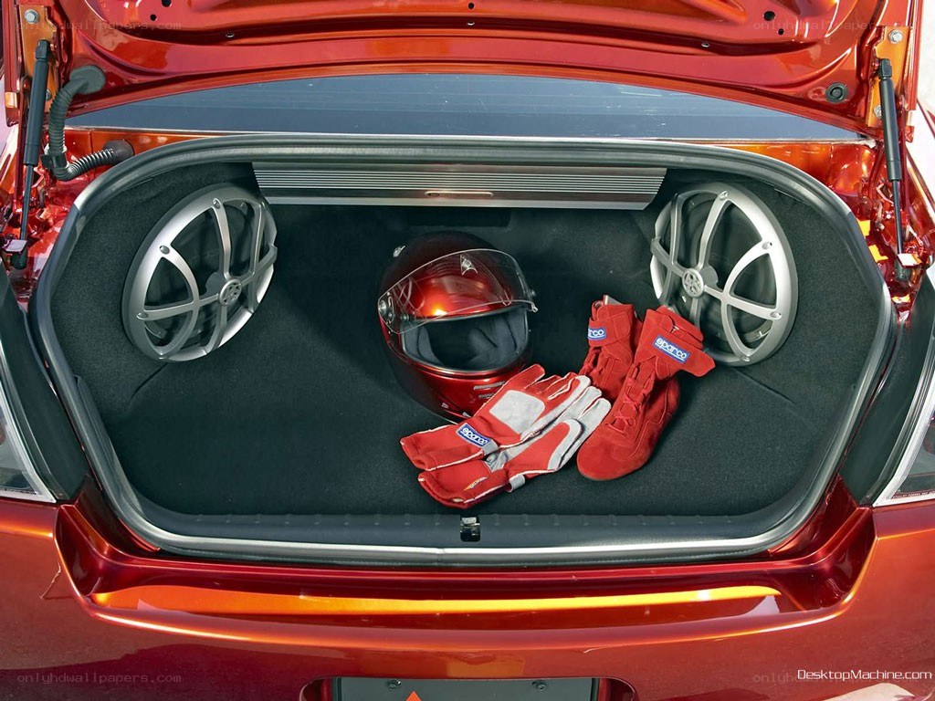 Race gear in car trunk