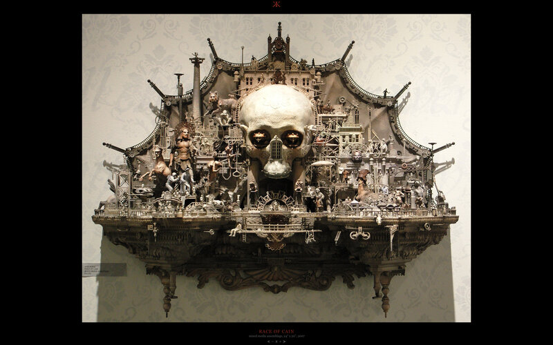 Race of Cain sculpture