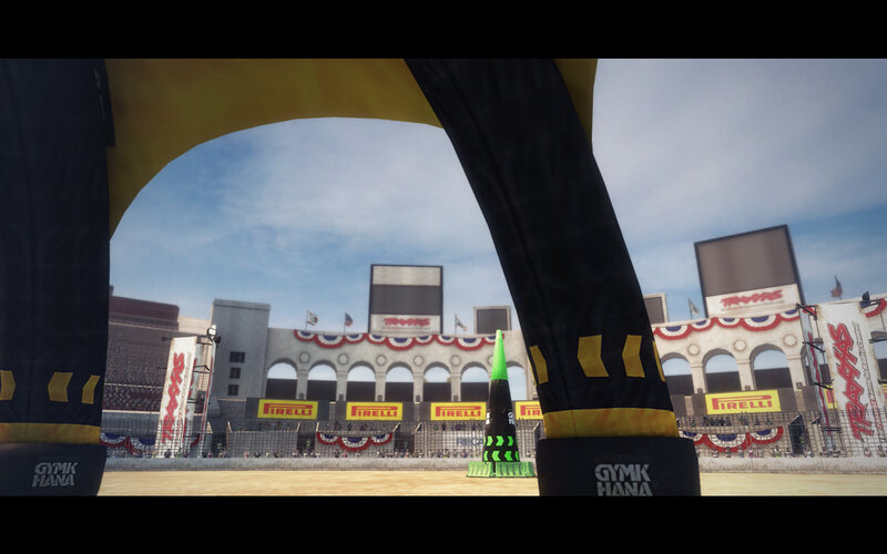 race track stadium view