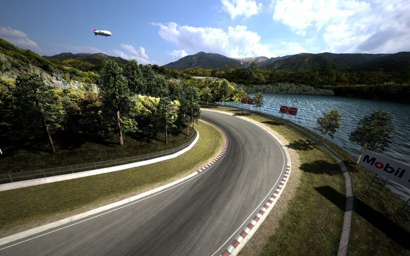 Race Track with Blimp