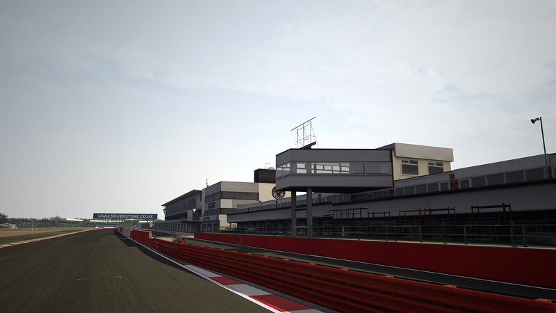 Race Track with Buildings