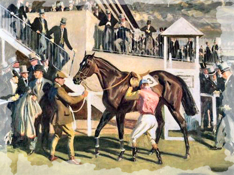 Racehorse with Jockey