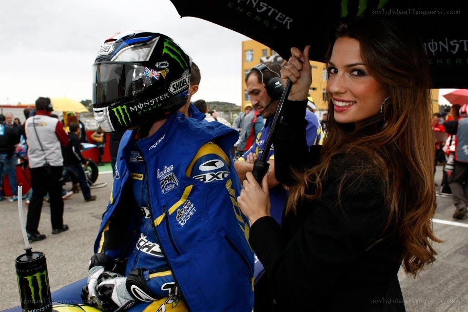Racer with promotional model