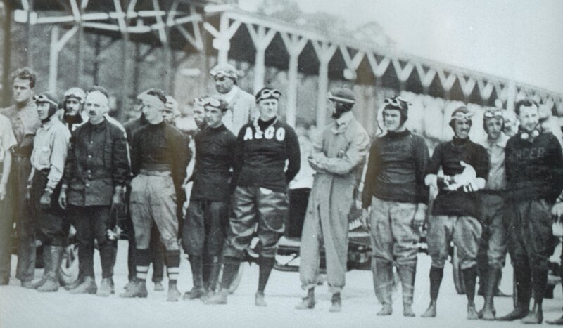 racers at a historic race
