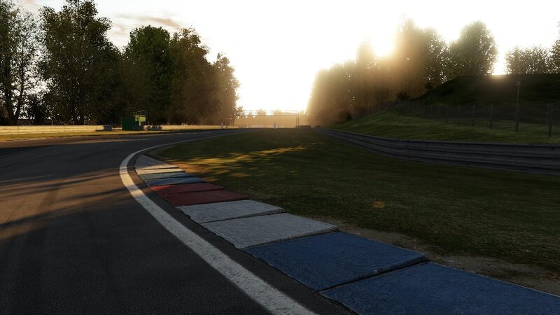 racetrack at sunrise