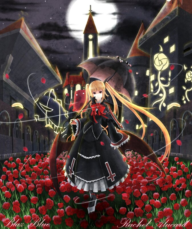 Rachel Alucard in a rose garden