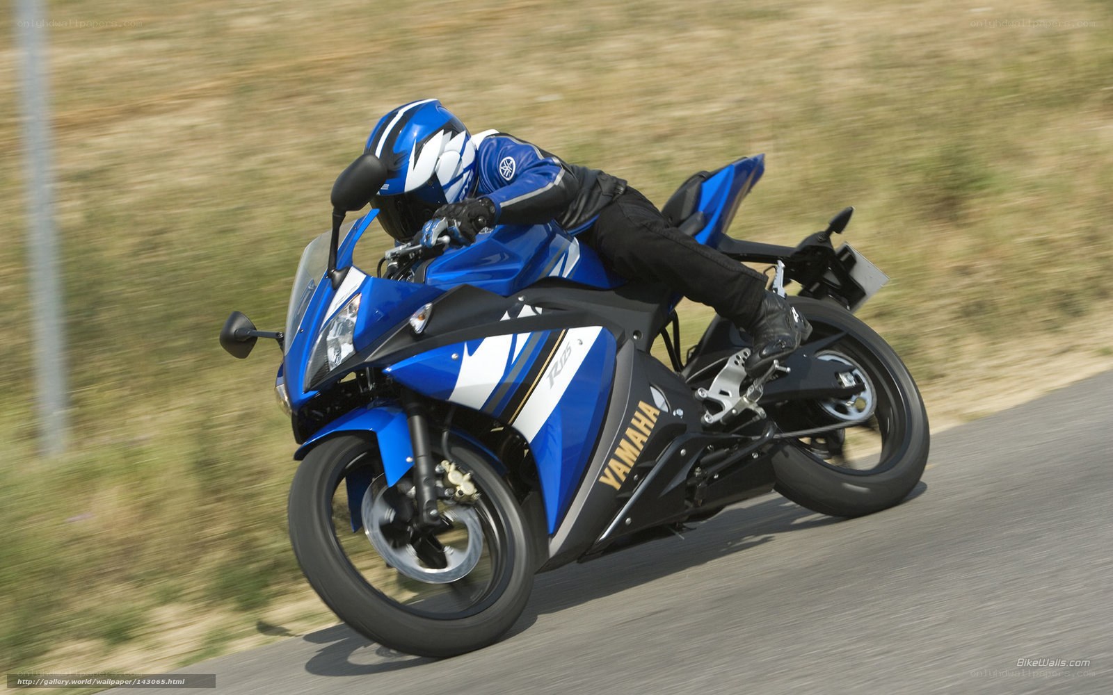 racing blue motorcycle