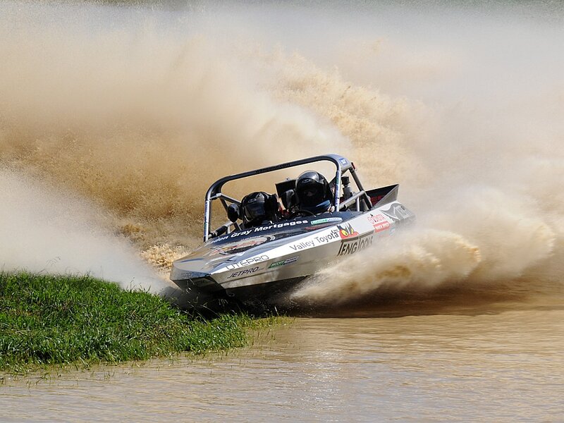 Racing Boat in Water