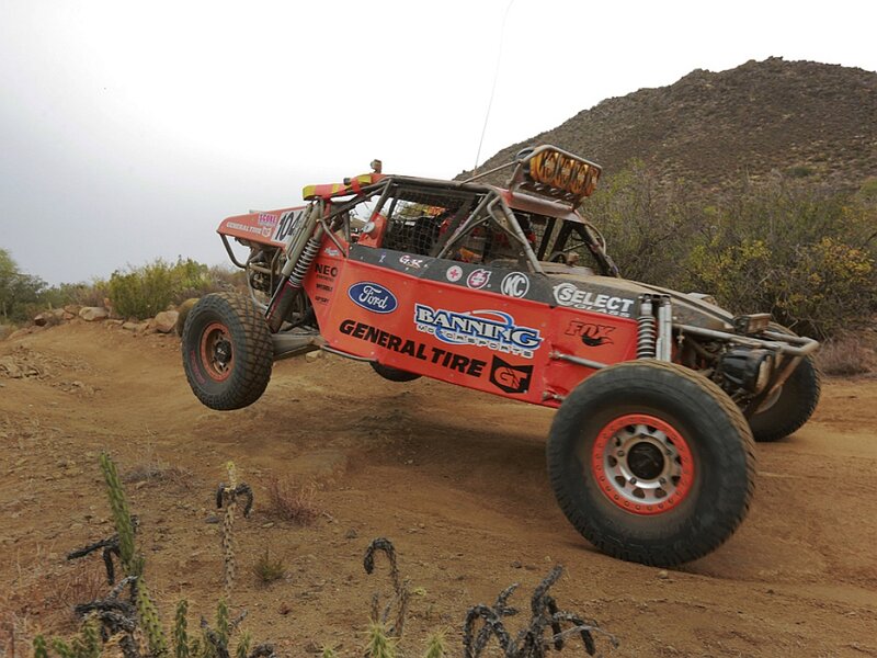 Racing Buggy on Dirt — Red