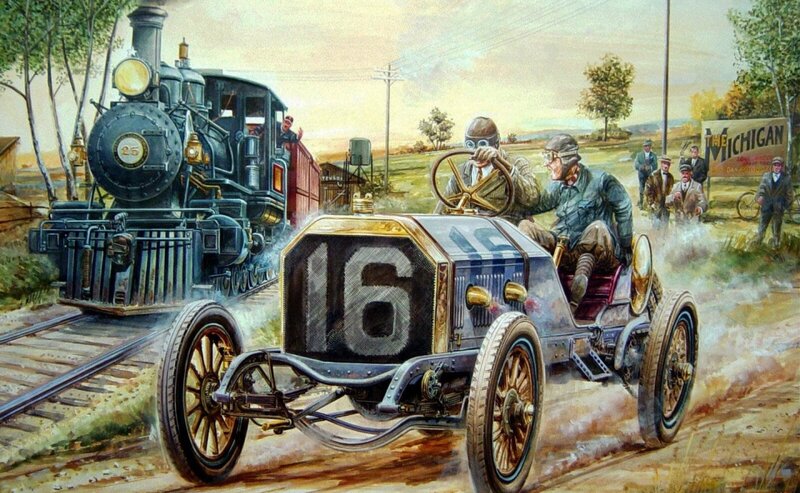 Racing Car and Train