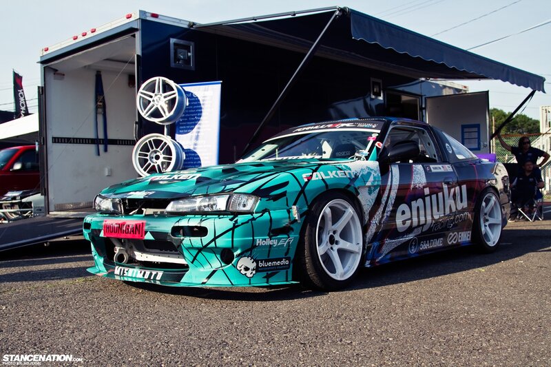 racing car at a track