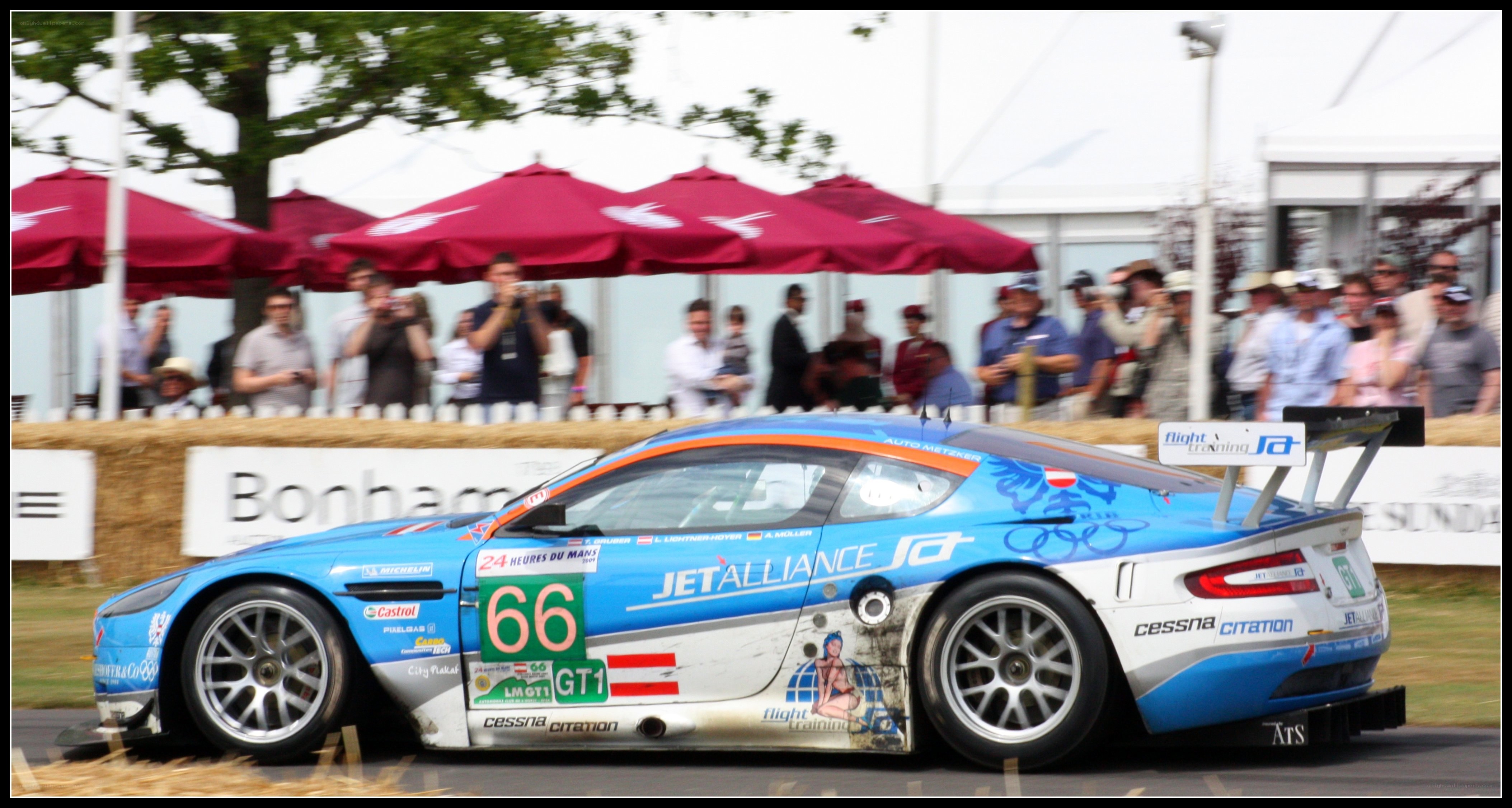 racing car at a track