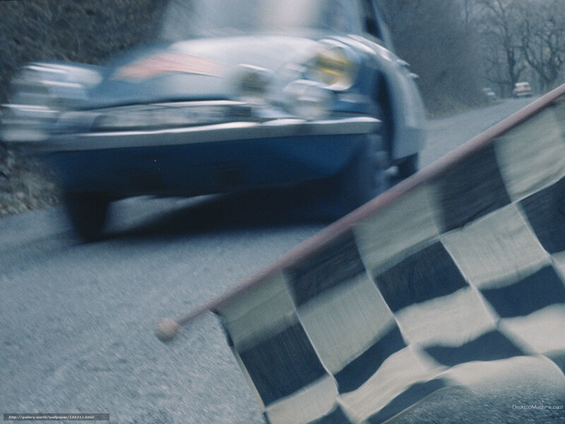 racing car at finish line
