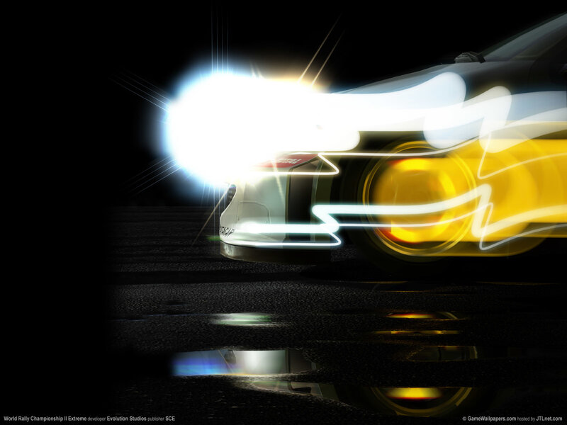 Racing Car at Night — Black