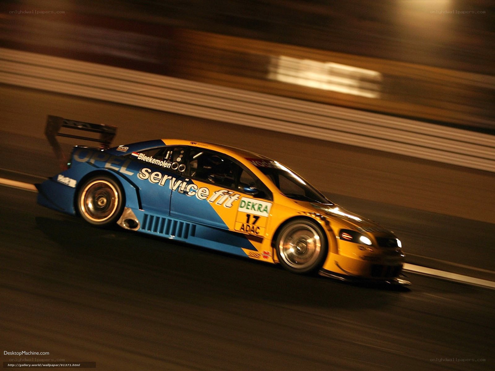 racing car at night