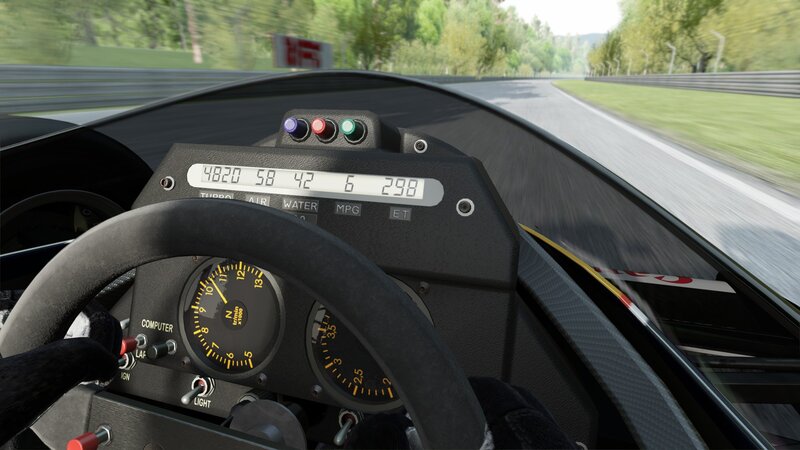 Racing Car Cockpit — Black, Focused, Afternoon