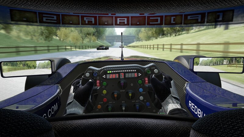 Racing Car Cockpit — Blue