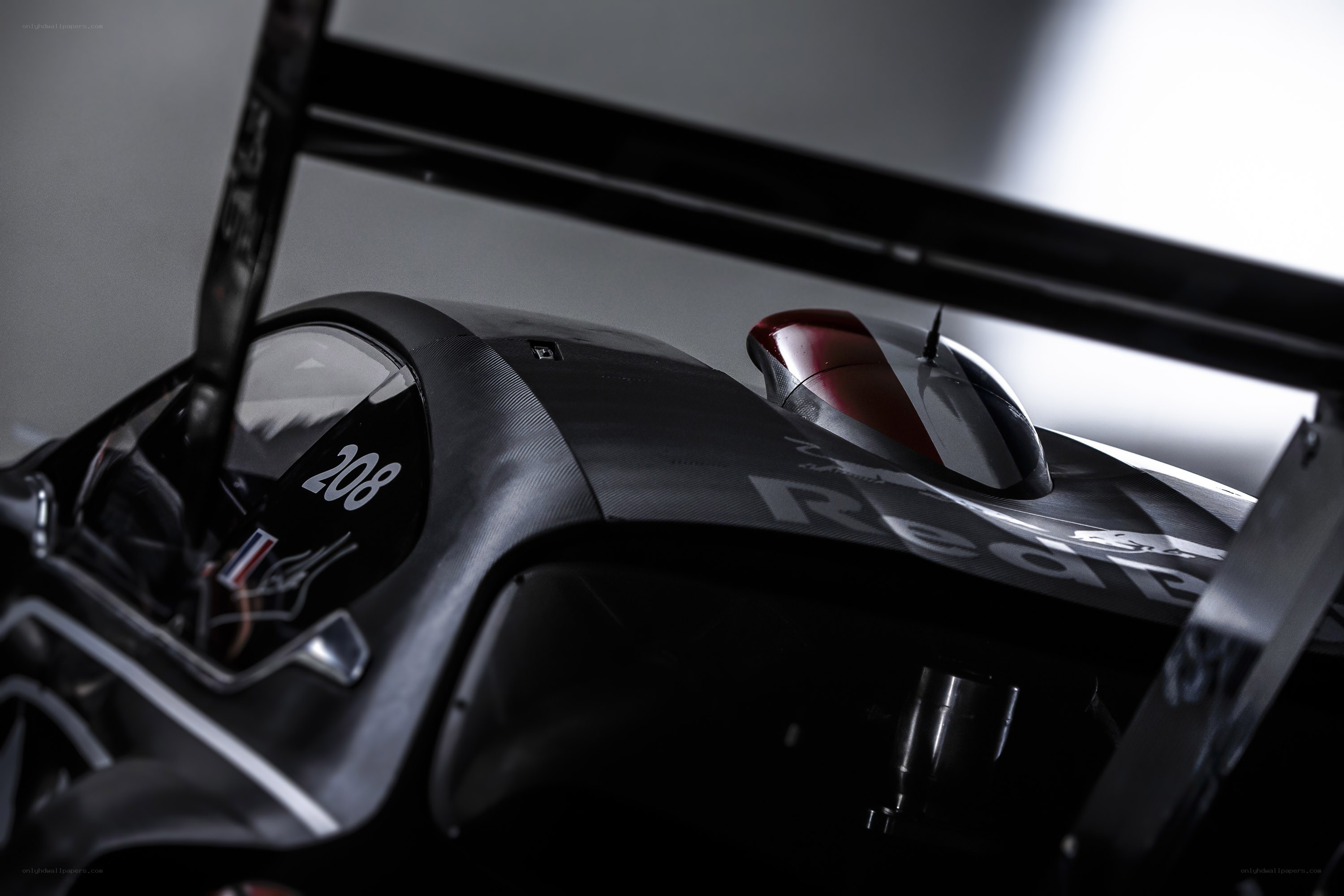 racing car cockpit close-up